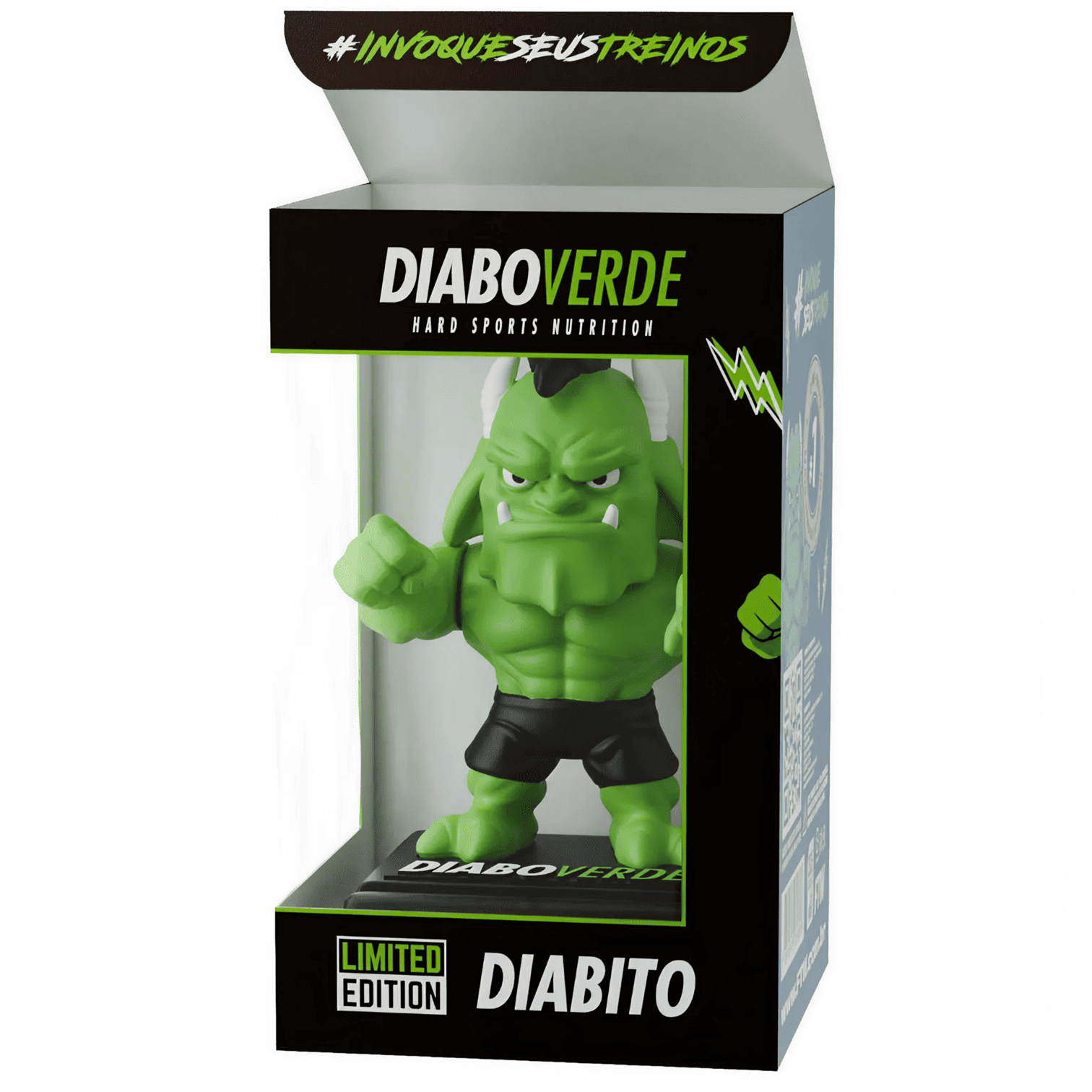 DIABITO Boneco Porta Celular de Mesa Diabo Verde