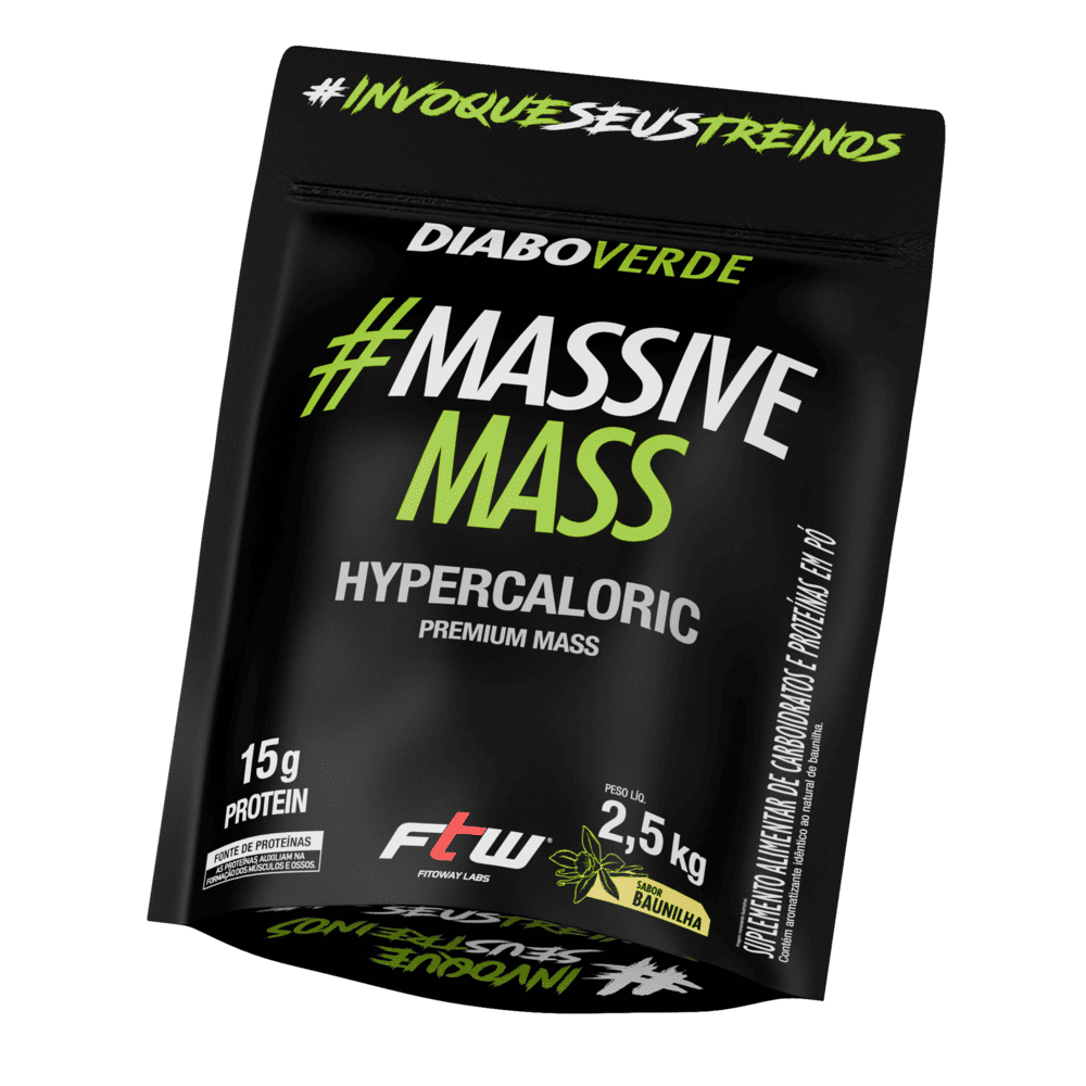 Diabo Verde Massive Mass 2,5 Kg Baunilha