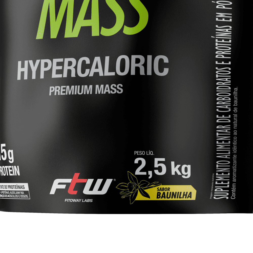 Diabo Verde #Massive Mass Hypercaloric 2,5 Kg Sabor Baunilha