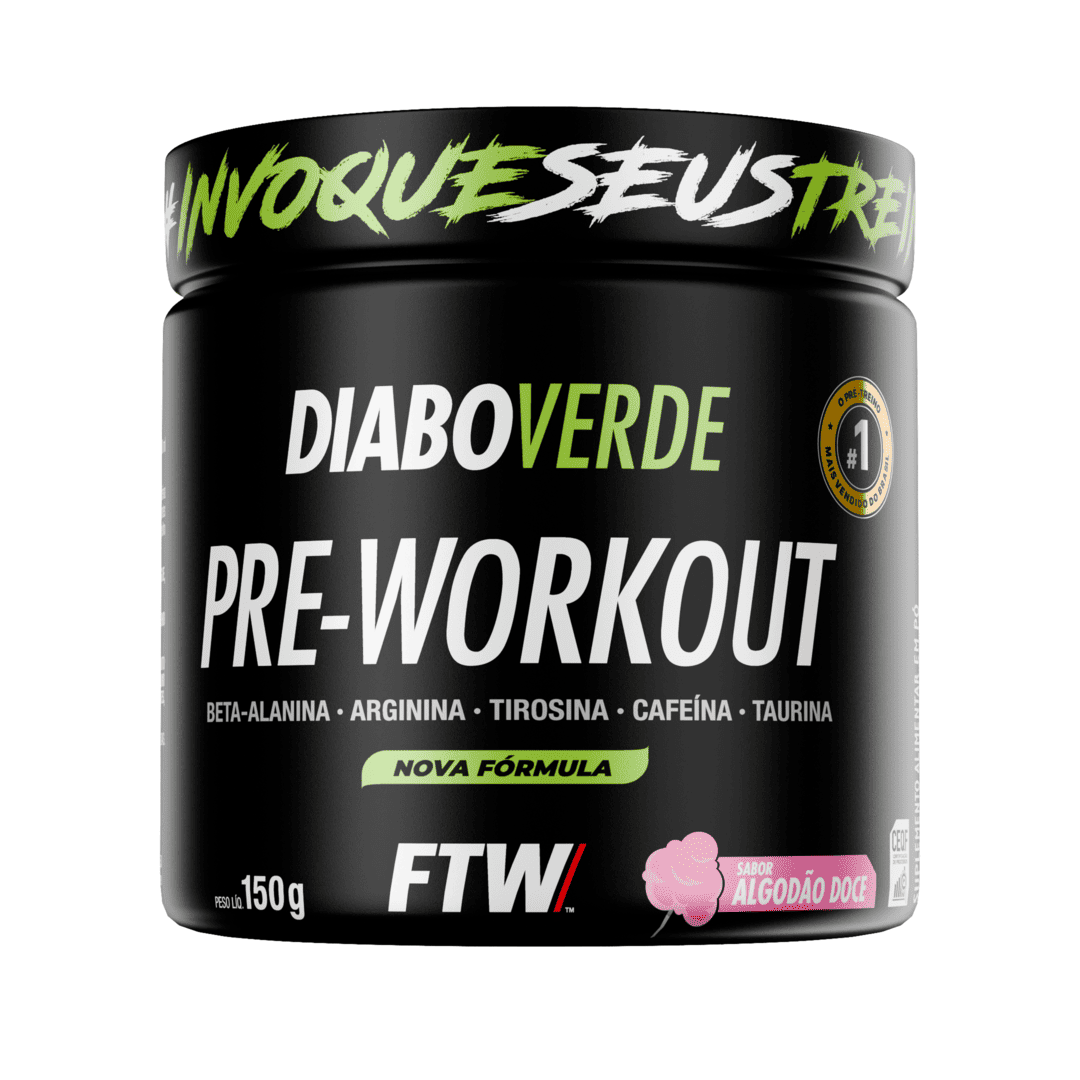 Pré-Treino Diabo Verde 150g Algodão Doce
