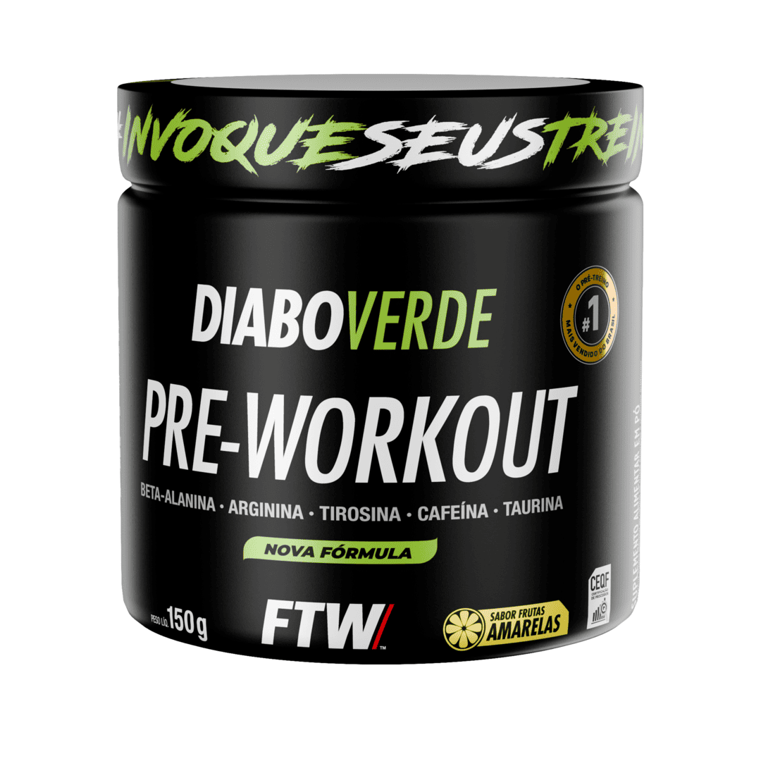 Pré-Treino Diabo Verde 150g Frutas Amarelas