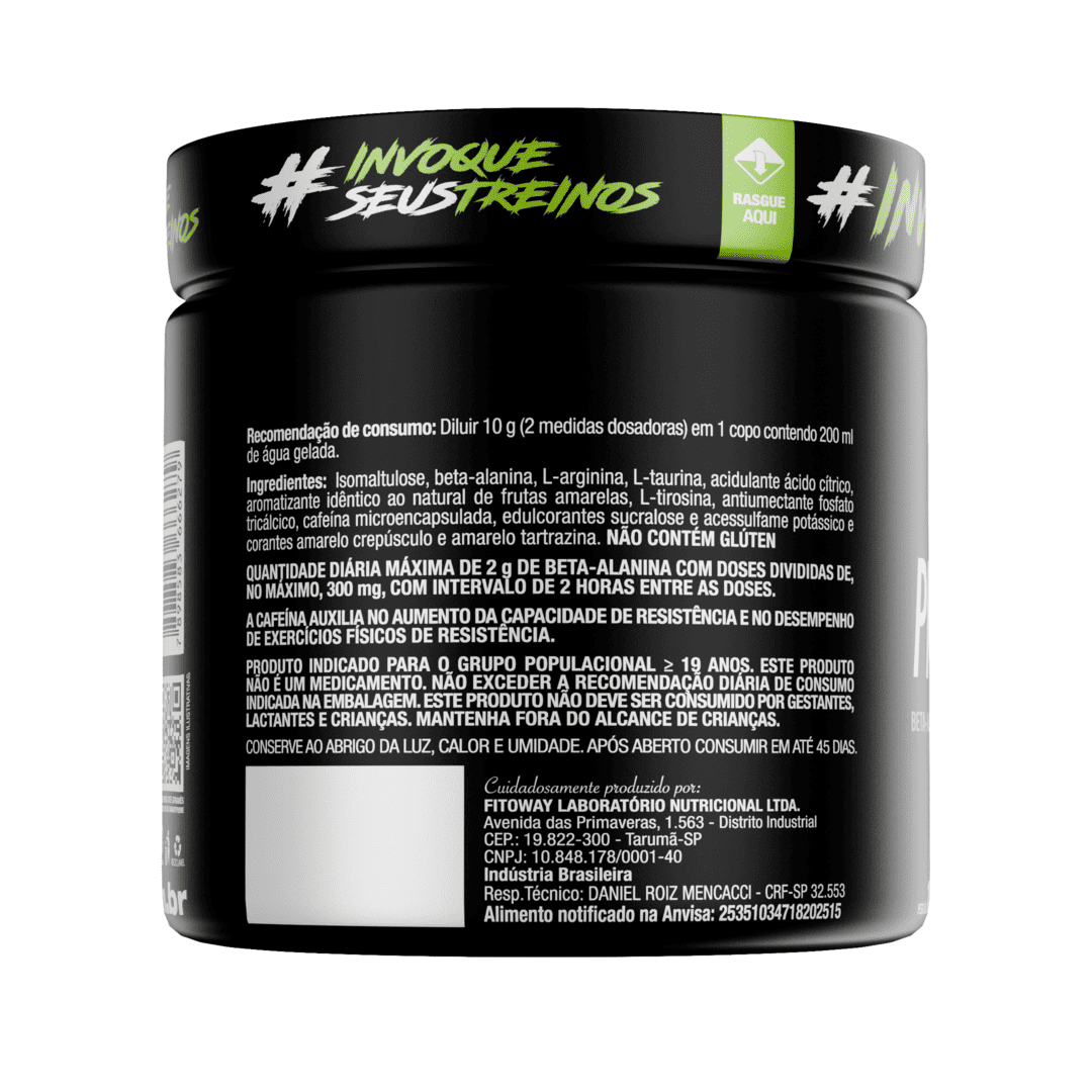 Pré-Treino Diabo Verde 150g Frutas Amarelas