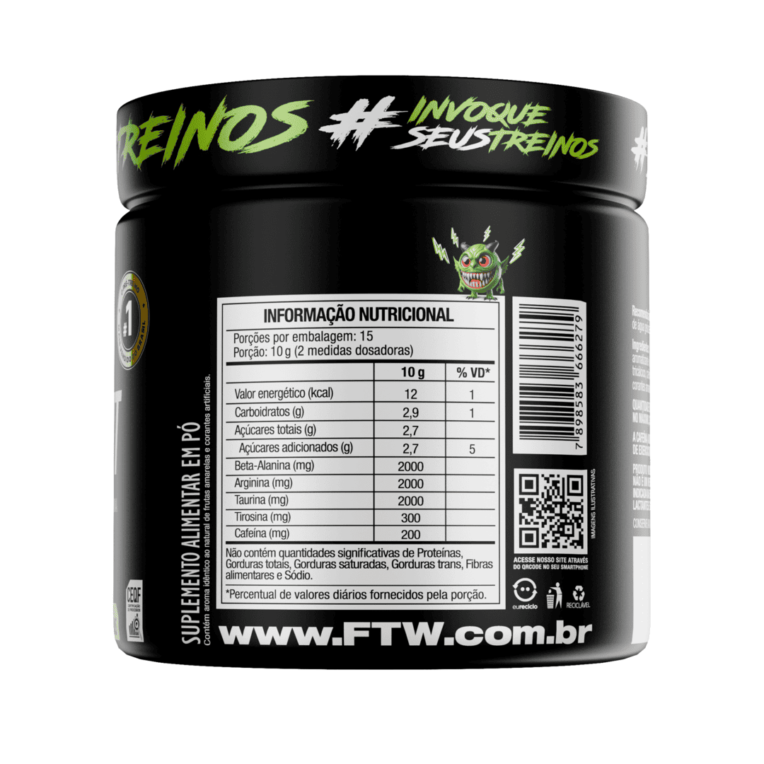 Pré-Treino Diabo Verde 150g Frutas Amarelas
