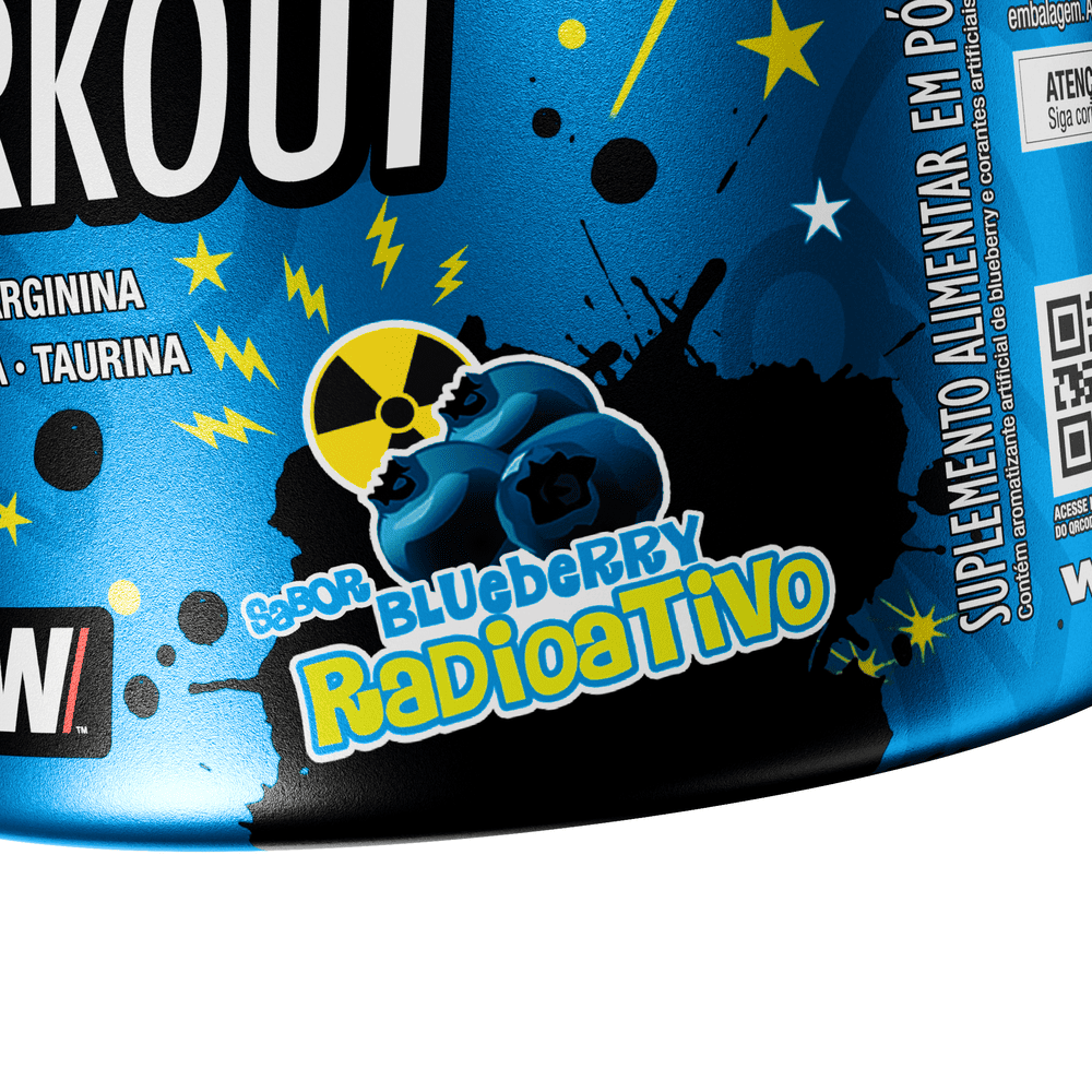 Pré-Treino Diabo Verde Dip Loko! 300g Blueberry Radioativo