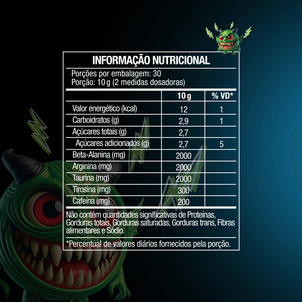 Pré-Treino Diabo Verde 300g Arco-Íris