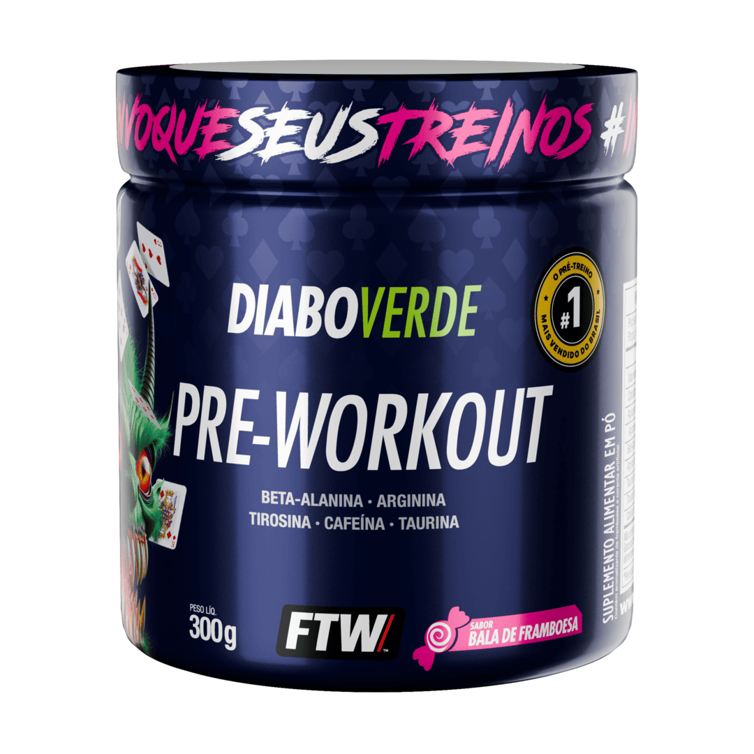 Pré-Treino Diabo Verde 300g Bala de Framboesa