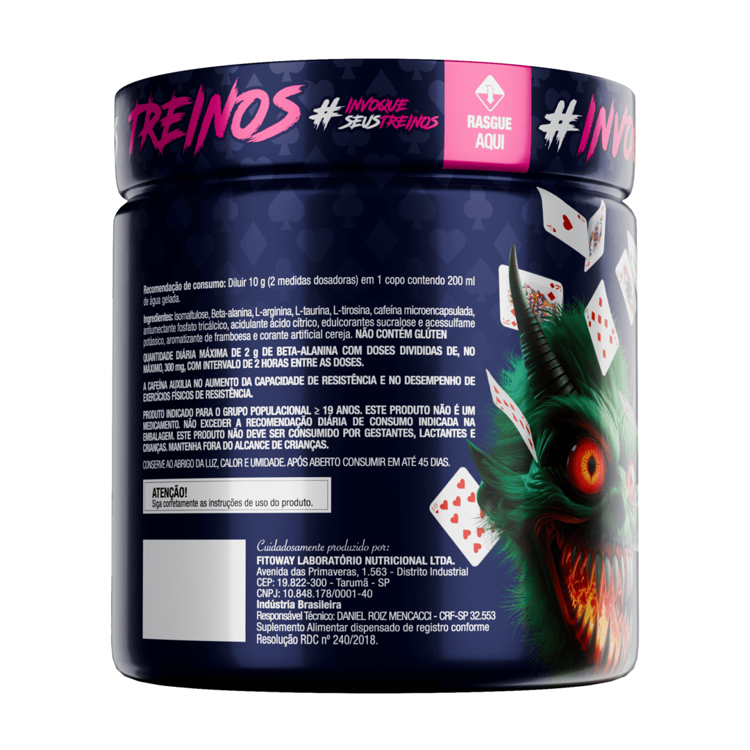 Pré-Treino Diabo Verde 300g Bala de Framboesa
