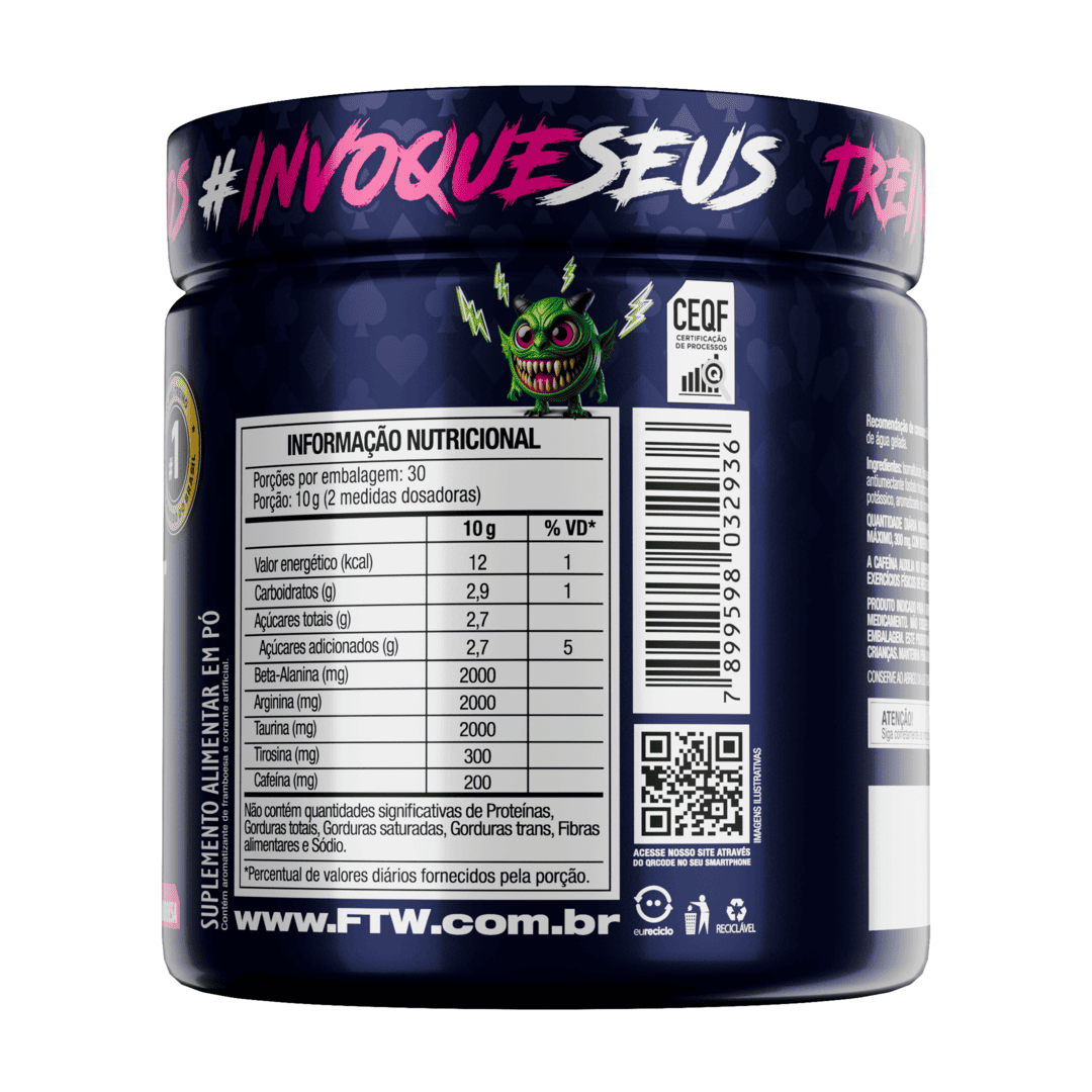Pré-Treino Diabo Verde 300g Bala de Framboesa