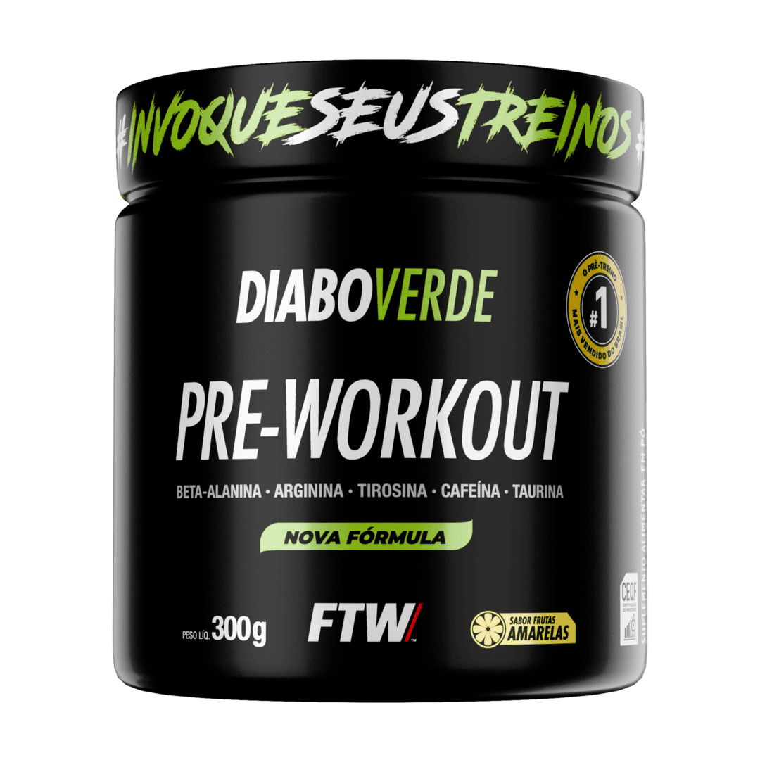 Pré-Treino Diabo Verde 300g Frutas Amarelas