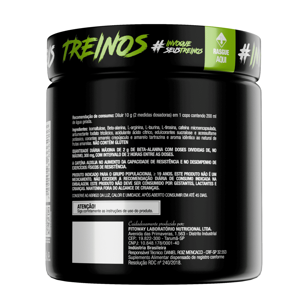 Pré-Treino Diabo Verde 300g Frutas Amarelas