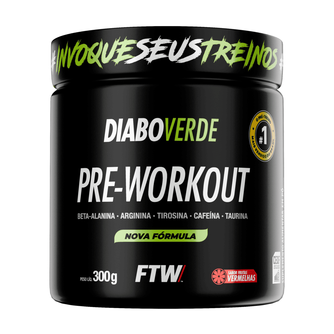 Pré-Treino Diabo Verde 300g Frutas Vermelhas