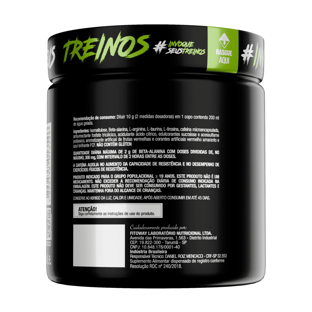 Pré-Treino Diabo Verde 300g Frutas Vermelhas