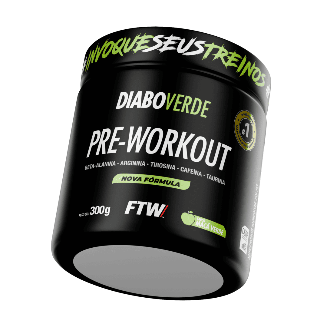 Kit 2x Pré-Treino Diabo Verde 300g - Maçã Verde