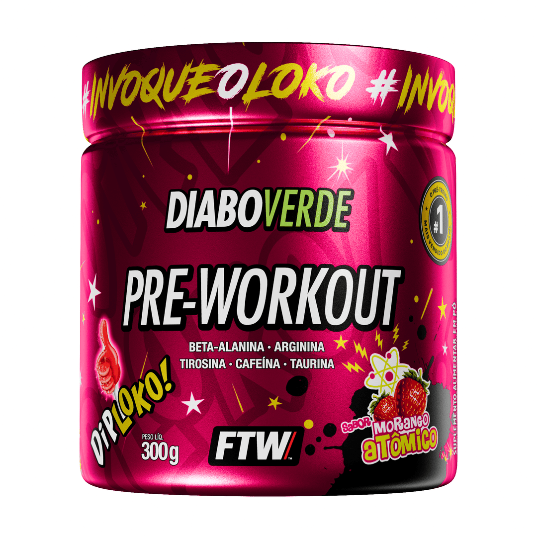 Pré-Treino Diabo Verde Dip Loko! 300g - FTW