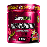 Pré-Treino Diabo Verde Dip Loko! 300g Morango Atômico