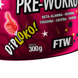 Pré-Treino Diabo Verde Dip Loko! 300g Morango Atômico