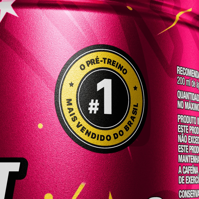 Pré-Treino Diabo Verde Dip Loko! 300g Morango Atômico