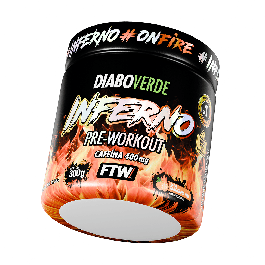 Pré-Treino Diabo Verde INFERNO Tangerina Fire 300g - FTW 