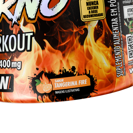 Pré-Treino Diabo Verde INFERNO Tangerina Fire 300g - FTW 
