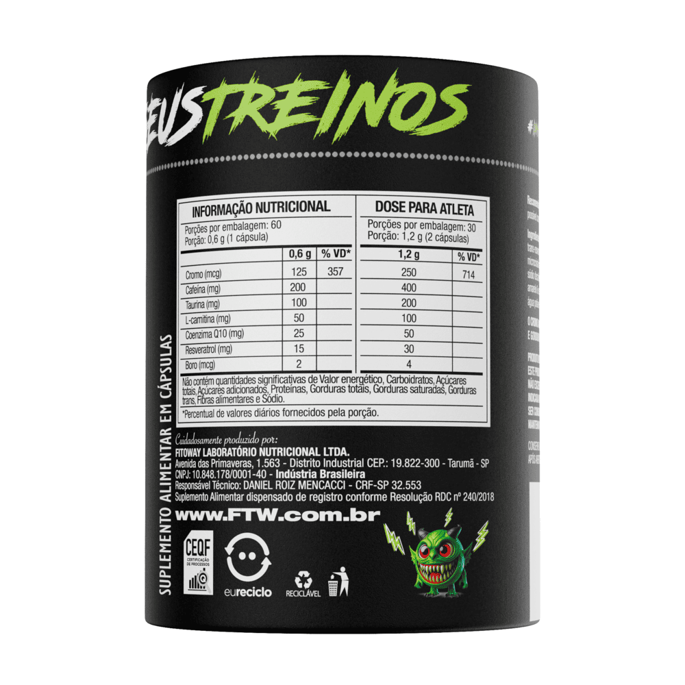 Capsúla Termogênica Diabo Verde Thermo Crazy 60 Cápsulas