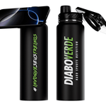 Garrafa Térmica Diabo Verde 850ml Com Suporte Magnético Para Celular