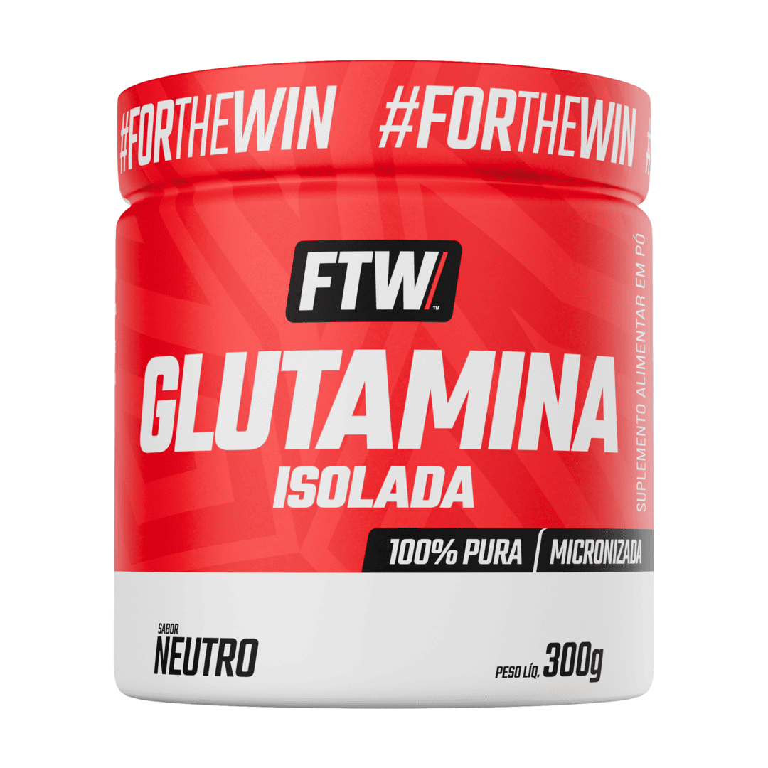 Glutamina Micronizada Isolada 100% Pura 300g - FTW