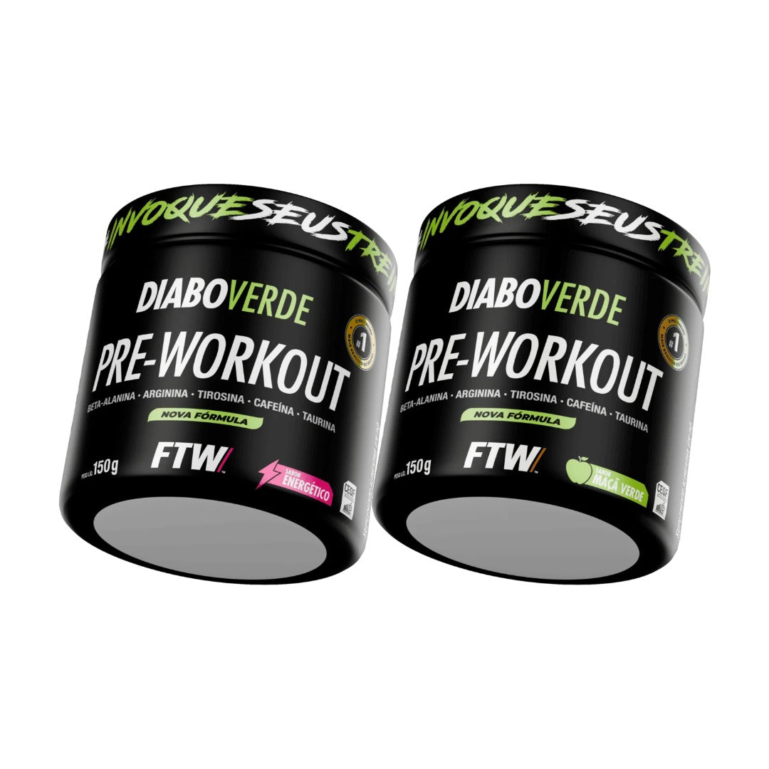 Kit 2x Pré-Treino Diabo Verde 150g