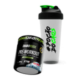 Kit Halloween Poção do Caos: Pré-Treino Diabo Verde 300g e Coqueteleira Poção do Caos 600ml