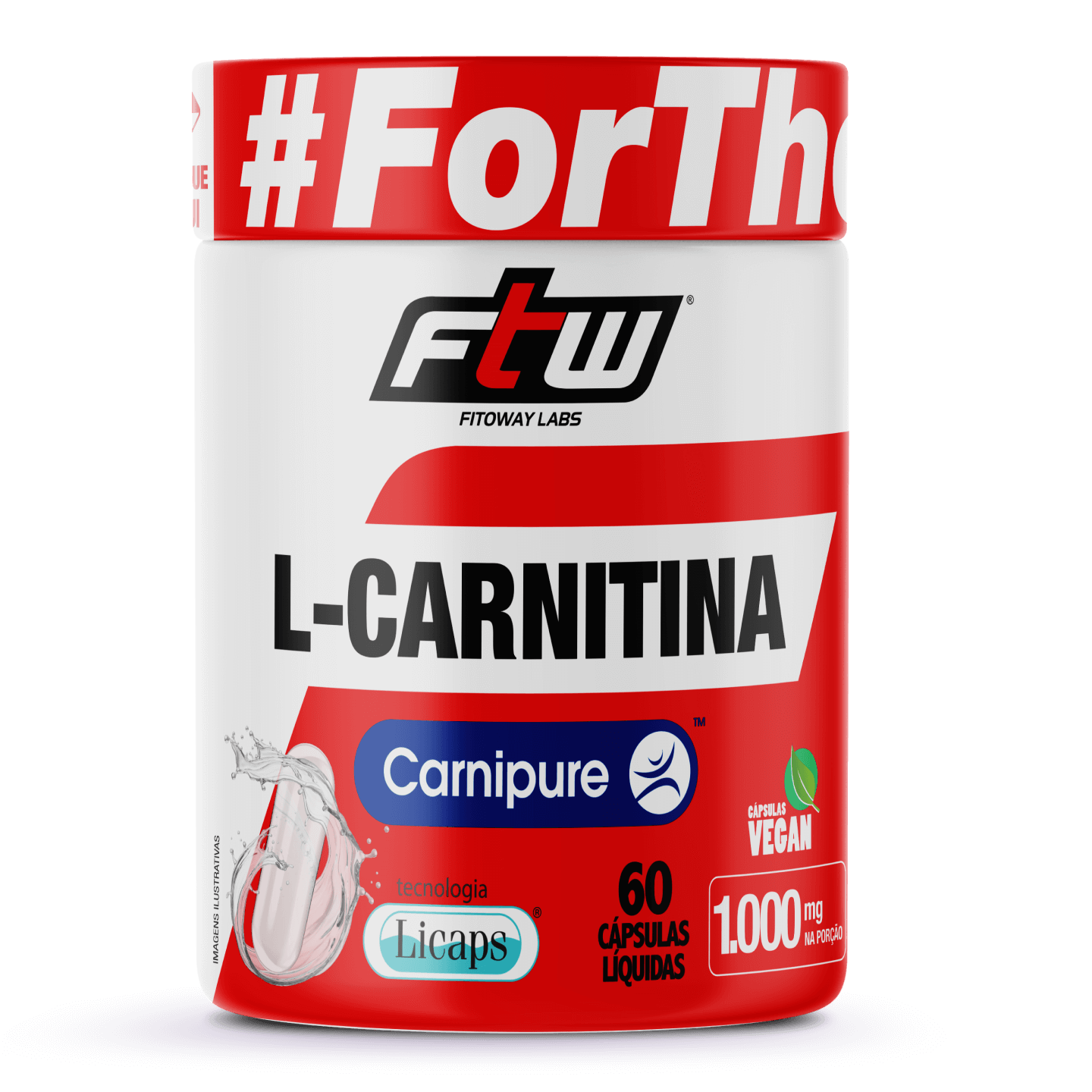L-Carnitina Carnipure LICAPS 1000mg 60 Cápsulas - FTW