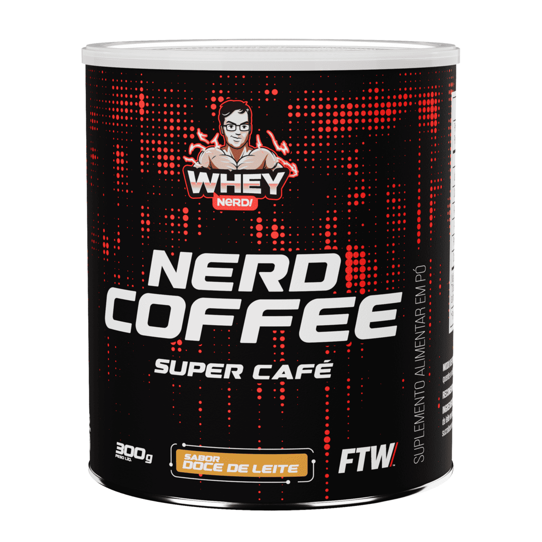 Nerd Coffee Super Café 300g Sabor Doce de Leite - Whey Nerd