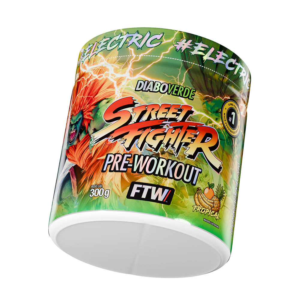 Pré-Treino Diabo Verde Street Fighter - Blanka - Tropical 300g
