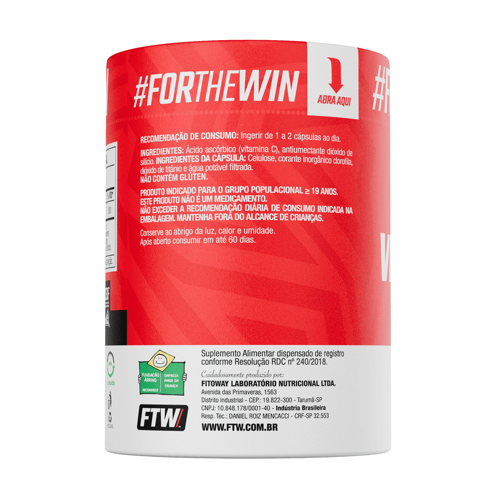 Vitamina C 500mg 60 Cápsulas - FTW