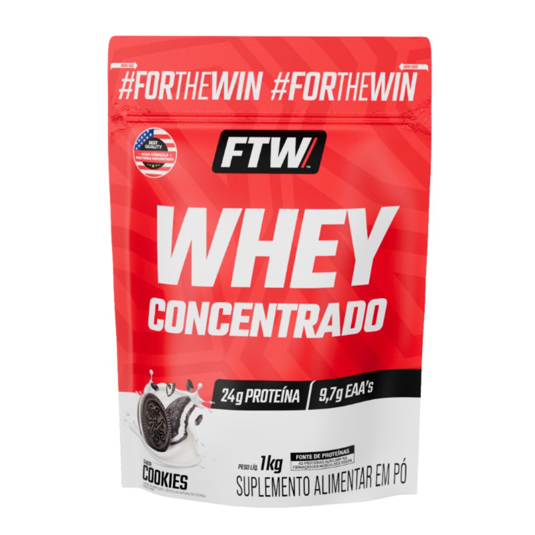 Whey Concentrado Cookies Refil 1 Kg FTW