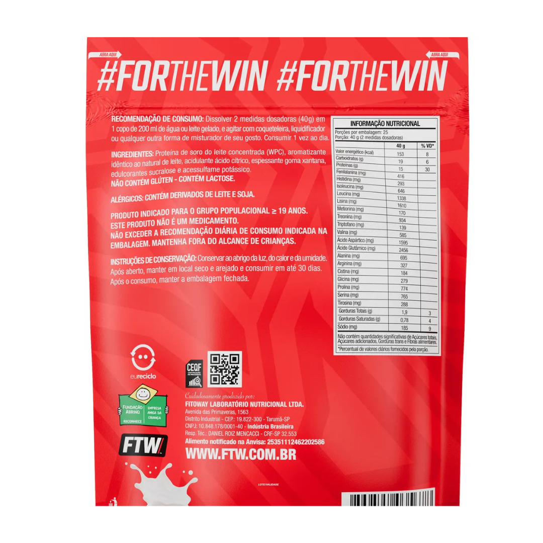 Whey Concentrado Refil 1 Kg FTW