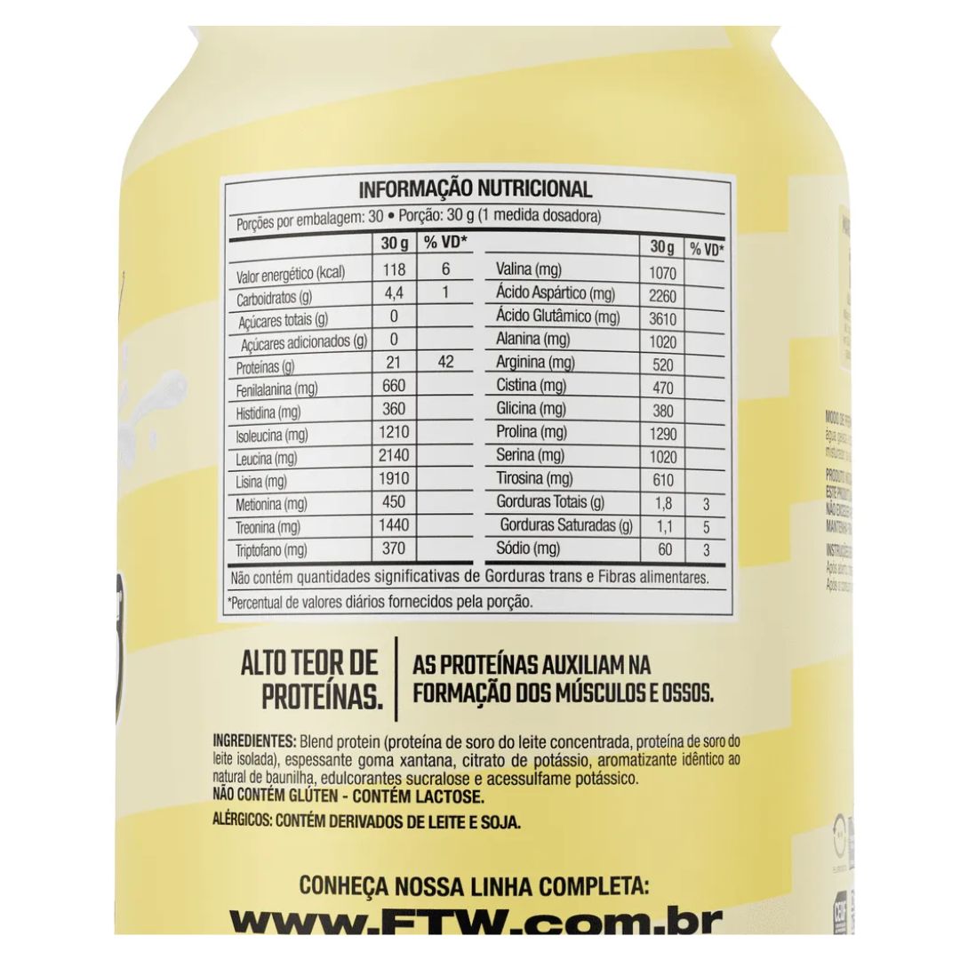 Whey Protein Delicious Baunilha Ice Cream 900g - FTW