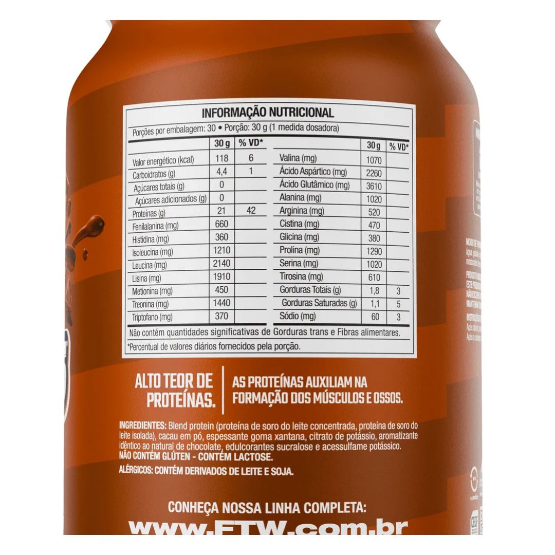 Whey Protein Delicious Chocolate Supreme 900g - FTW