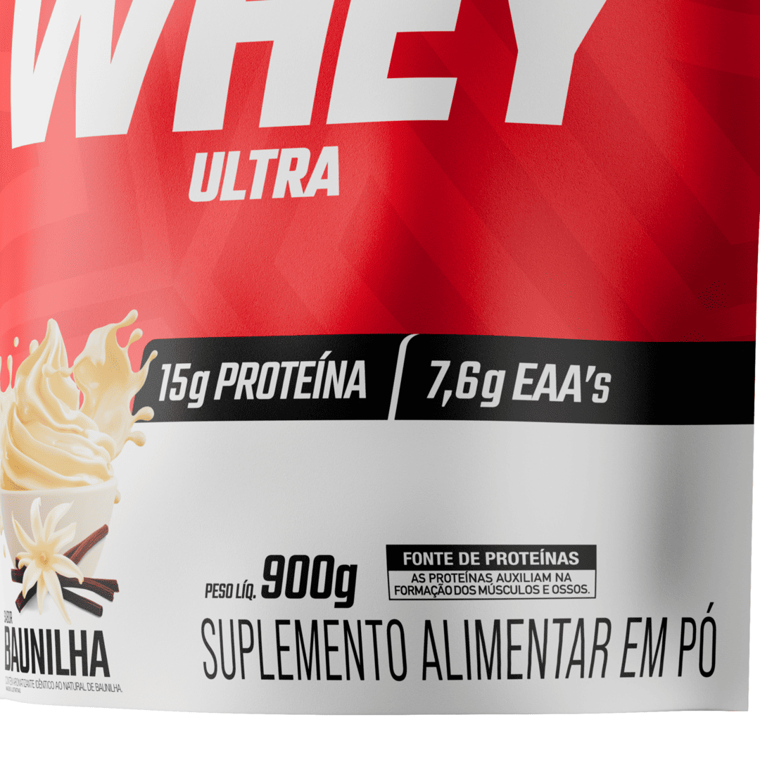 Whey Protein Ultra Refil Baunilha 900g - FTW